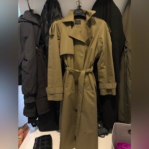 Dynamite Olive Trench Coat